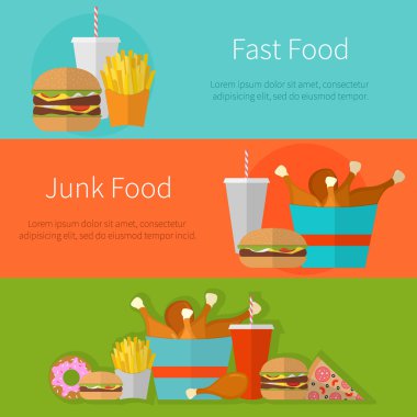 Fast food tasarım afiş