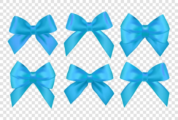 Blue Ribbons set — Stock Vector