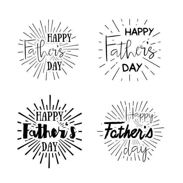 Feliz Día del Padre elementos caligráficos — Archivo Imágenes Vectoriales