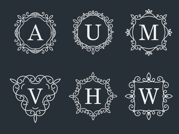 Zarif monogram tasarım