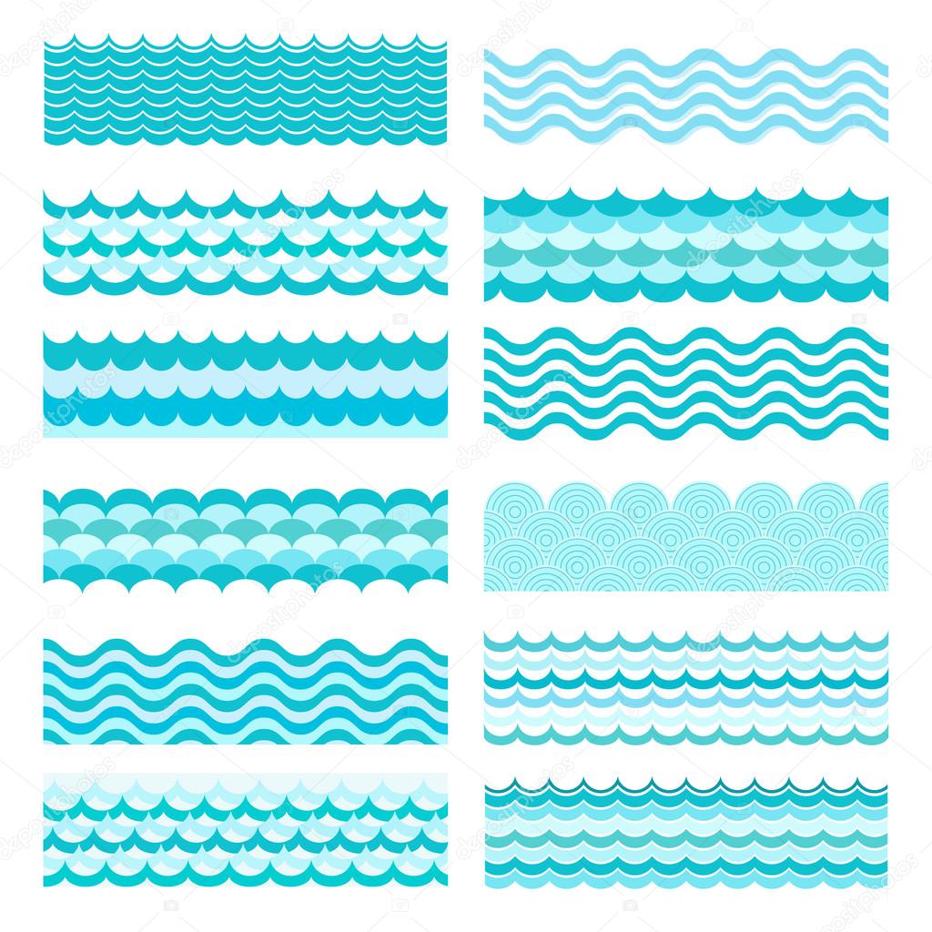 Collection of marine waves.