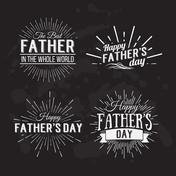 Diseños caligráficos del Día del Padre . — Vector de stock