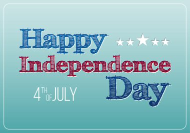 Postcard to the Happy independence day card of USA