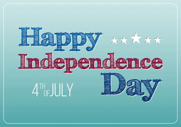 Postcard to the Happy independence day card of USA — стоковий вектор