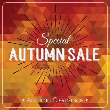 sonbahar satış logolu kart.