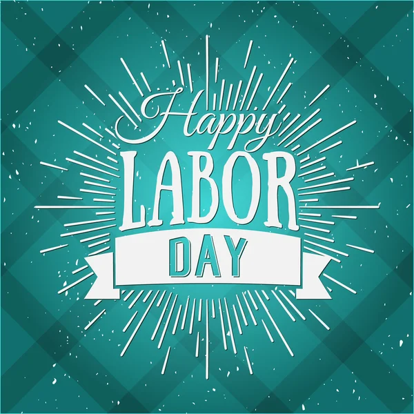 Happy Labor Day design poster. — Stock Vector