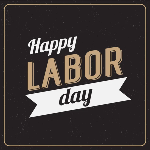 Glücklich Labor Day Design-Plakat. — Stockvektor