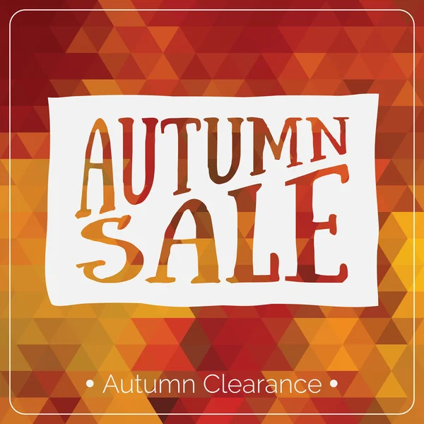 sonbahar satış logolu kart.