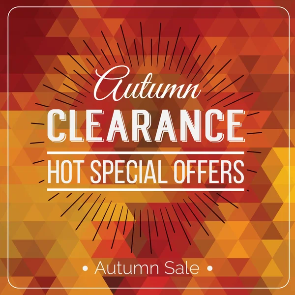 sonbahar satış logolu kart. V