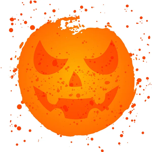 Calabaza de Halloween espeluznante — Vector de stock