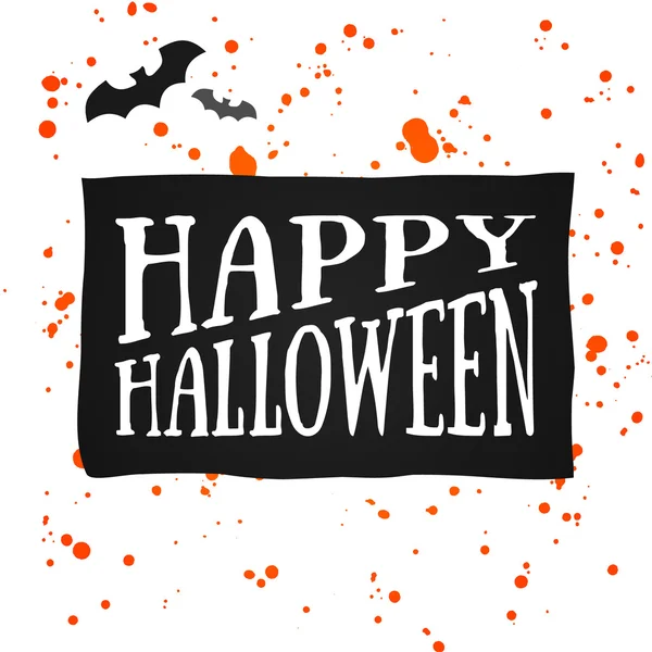 Feliz cartel de Halloween — Vector de stock
