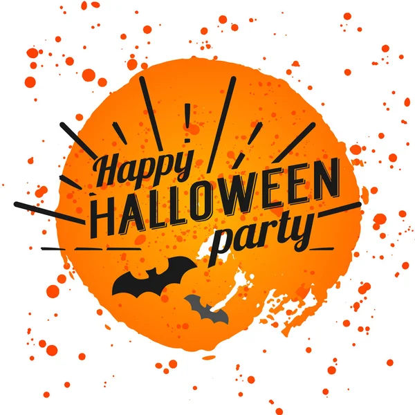Cartaz feliz festa de Halloween —  Vetores de Stock