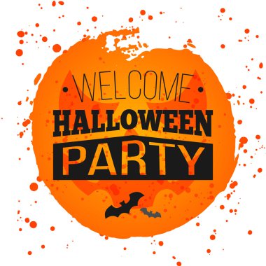 Mutlu Cadılar Bayramı partisi poster