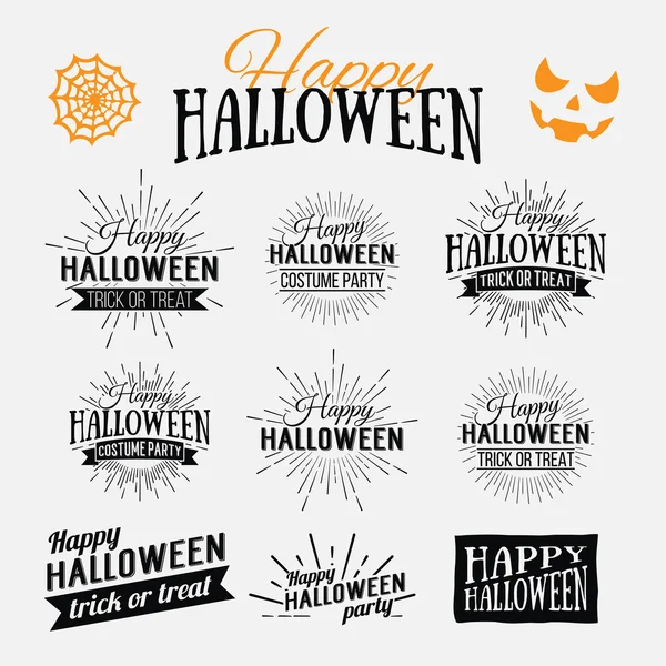 Feliz cartel de Halloween — Vector de stock