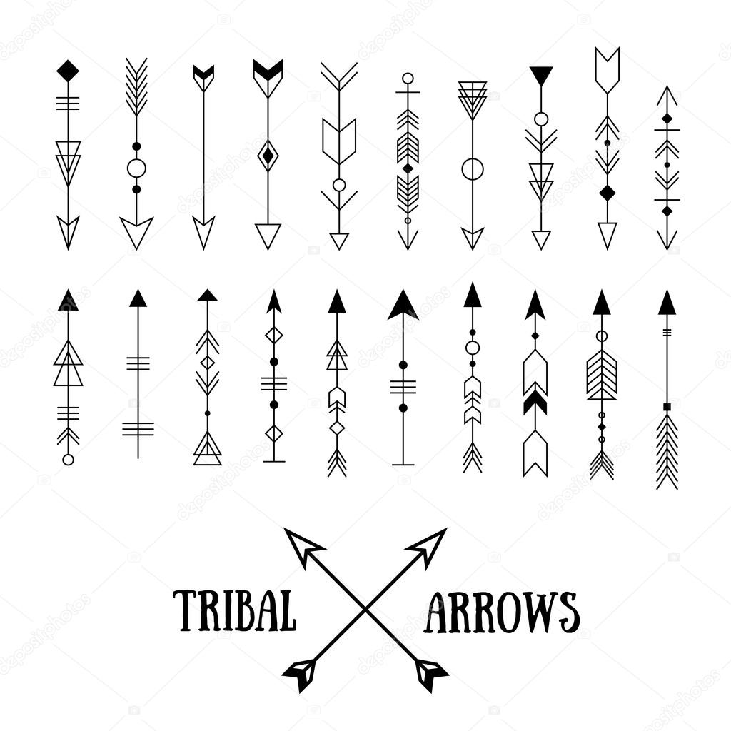 Set of tribal arrows