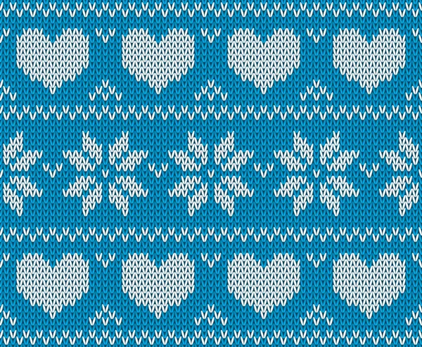 Pull tricoté bleu — Image vectorielle