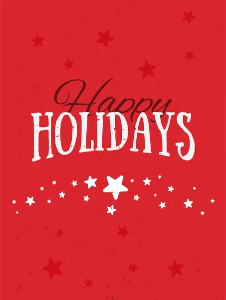 Happy Holidays papír kártya — Stock Vector