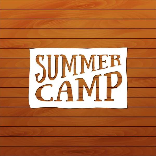 Summer camp badge — Stock Vector