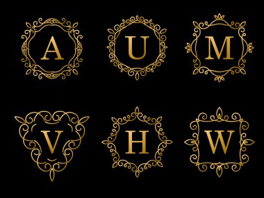 zarif altın Monogram