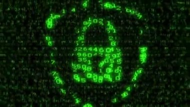 Internet Security - dijital veri kod matris