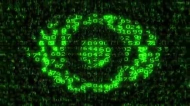 Internet güvenlik - dijital veri kod matris