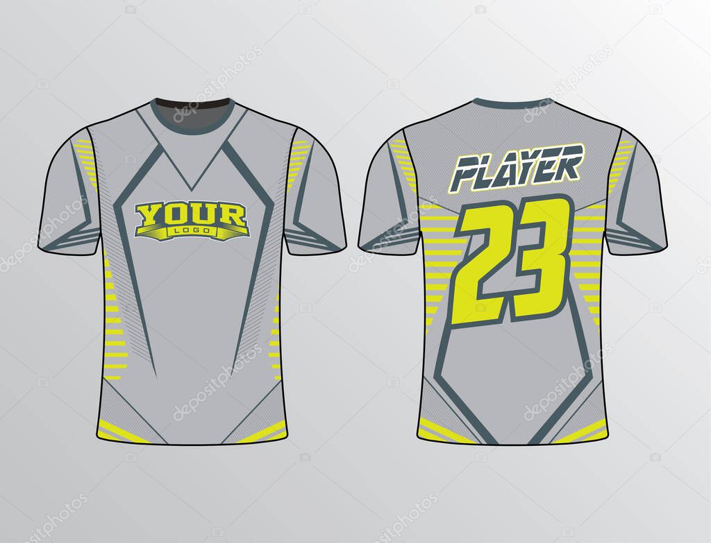 Geometric pattern theme filled with stripe design perfect for team jersey
