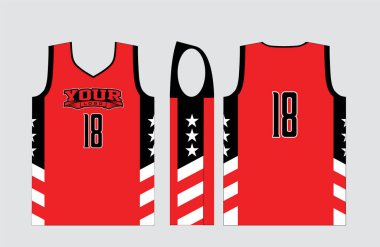 Basketbol spor malzemeleri şablonu tüm sporlar için mükemmel. Tasarımlar gündelik kıyafetlere, gömleklere, modaya ve her türlü spor kıyafetine uygun.. 