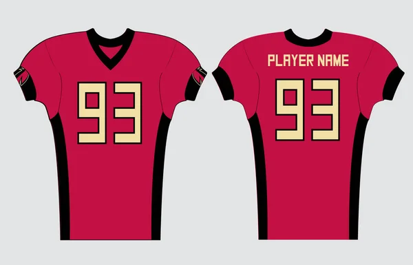 American Football Jersey Design Eleganckim Ostrym Dzikim Wyglądem Piłka Nożna — Wektor stockowy