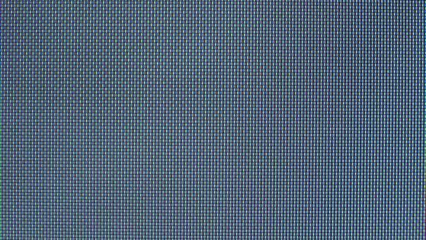 Pixels no monitor de TV LCD. cristais líquidos. Fechar vista macro close-up — Vídeo de Stock