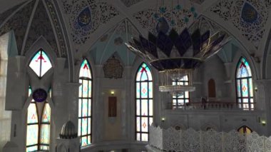 Kul Şerif Camii 'nin içinde Kazan, Tataristan. Panorama videosu