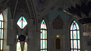 Kul Şerif Camii 'nin içinde Kazan, Tataristan. Panorama videosu