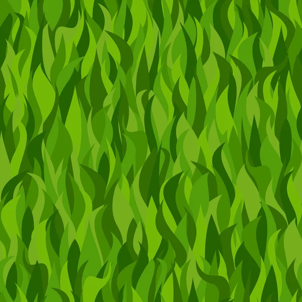 Seamless pattern with green grass different shades of green — Stock Vector