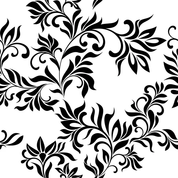 Seamless floral pattern on a white background — Stock Photo, Image