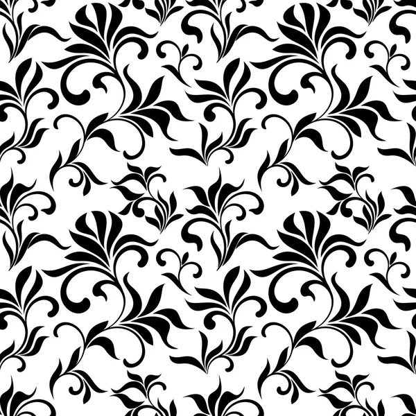 Seamless pattern: flowers on a white background — Stock Photo, Image