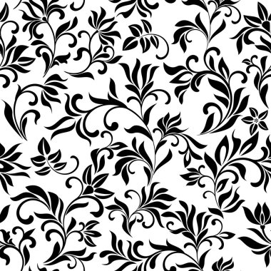 Beyaz bir arka dekorasyon çiçekli zarif seamless modeli