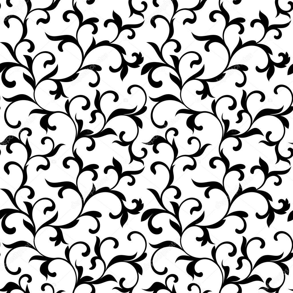 Elegant seamless pattern with classic ornament on a white backgr Stock  Vector by ©IrinaOmelchak 81771046