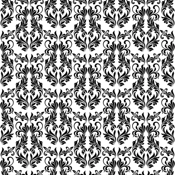 Klassisches nahtloses Muster mit Dekorationszeichnung auf weißem Ba — Stockvektor