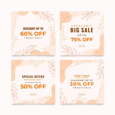 Tropical social media post template