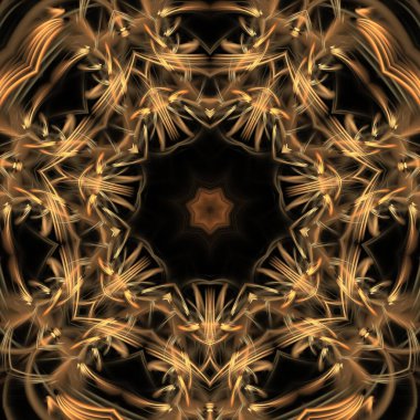 Kaleydoskop soyut güzel fantezi fraktal çizim 