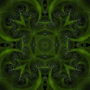 Kaleydoskop soyut güzel fantezi fraktal çizim 