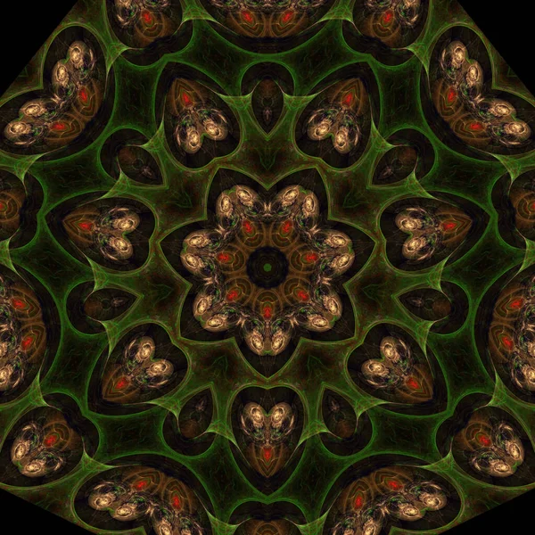 Kaleidoscope Abstractart Bela Fantasia Fractal Ilustração Gráfica — Fotografia de Stock