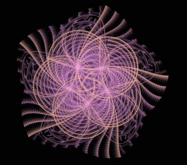 Çizimler saykodelik fraktal fraktal fraktal geometrik renkli süsleme 3D