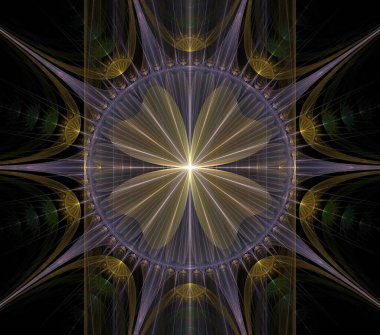 Çizimler saykodelik fraktal fraktal fraktal geometrik renkli süsleme 3D