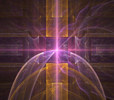 Çizimler saykodelik fraktal fraktal fraktal geometrik renkli süsleme 3D