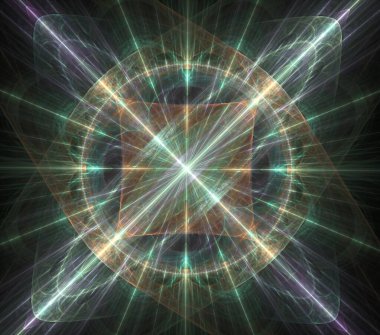 Çizimler saykodelik fraktal fraktal fraktal geometrik renkli süsleme 3D