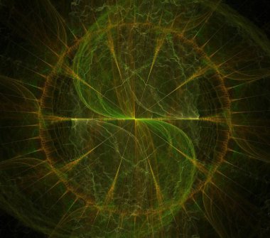 Çizimler saykodelik fraktal fraktal fraktal geometrik renkli süsleme 3D