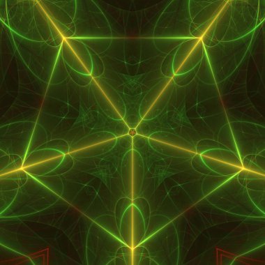 Kaleydoskop soyut güzel fantezi fraktal çizim 