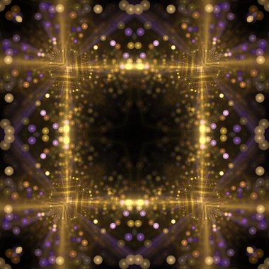 Kaleydoskop soyut güzel fantezi fraktal çizim 