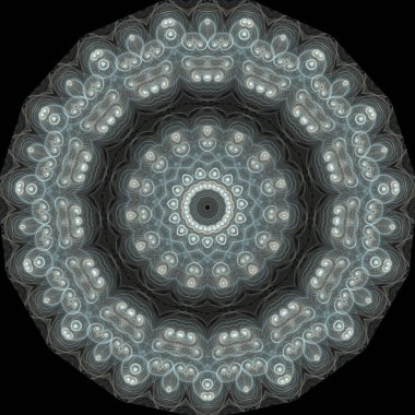 Kaleydoskop soyut güzel fantezi fraktal çizim 