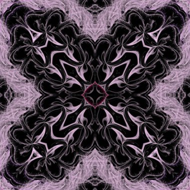 Kaleydoskop soyut sanat güzel fantezi fraktal resimli mandala